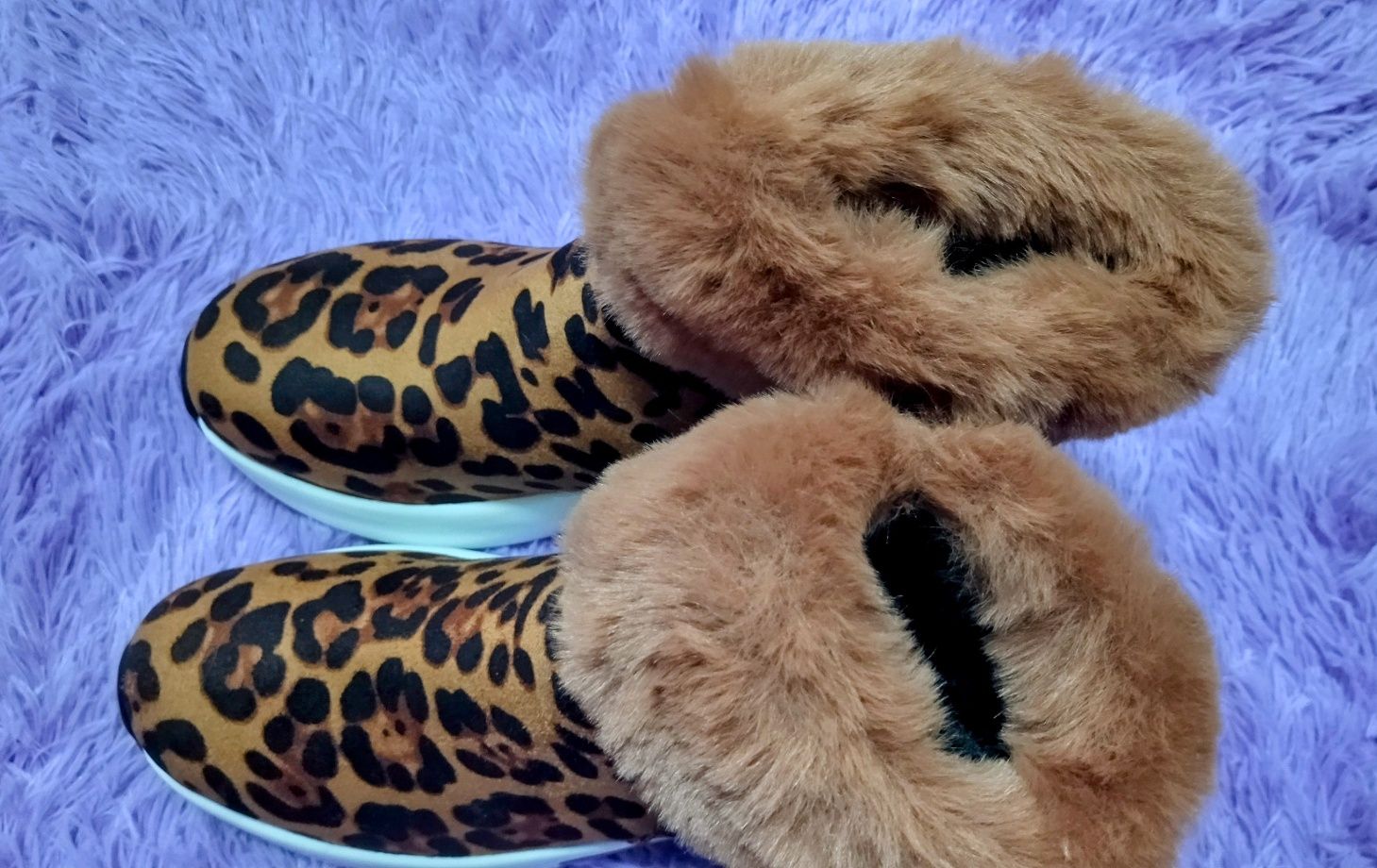 Botas sapatilhas tigresa com pelinho