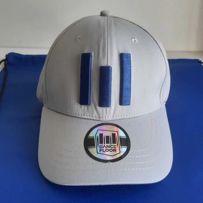 Boné Chapéu Cap Cinza Azul + Saco Mochila Novos Dance Floor