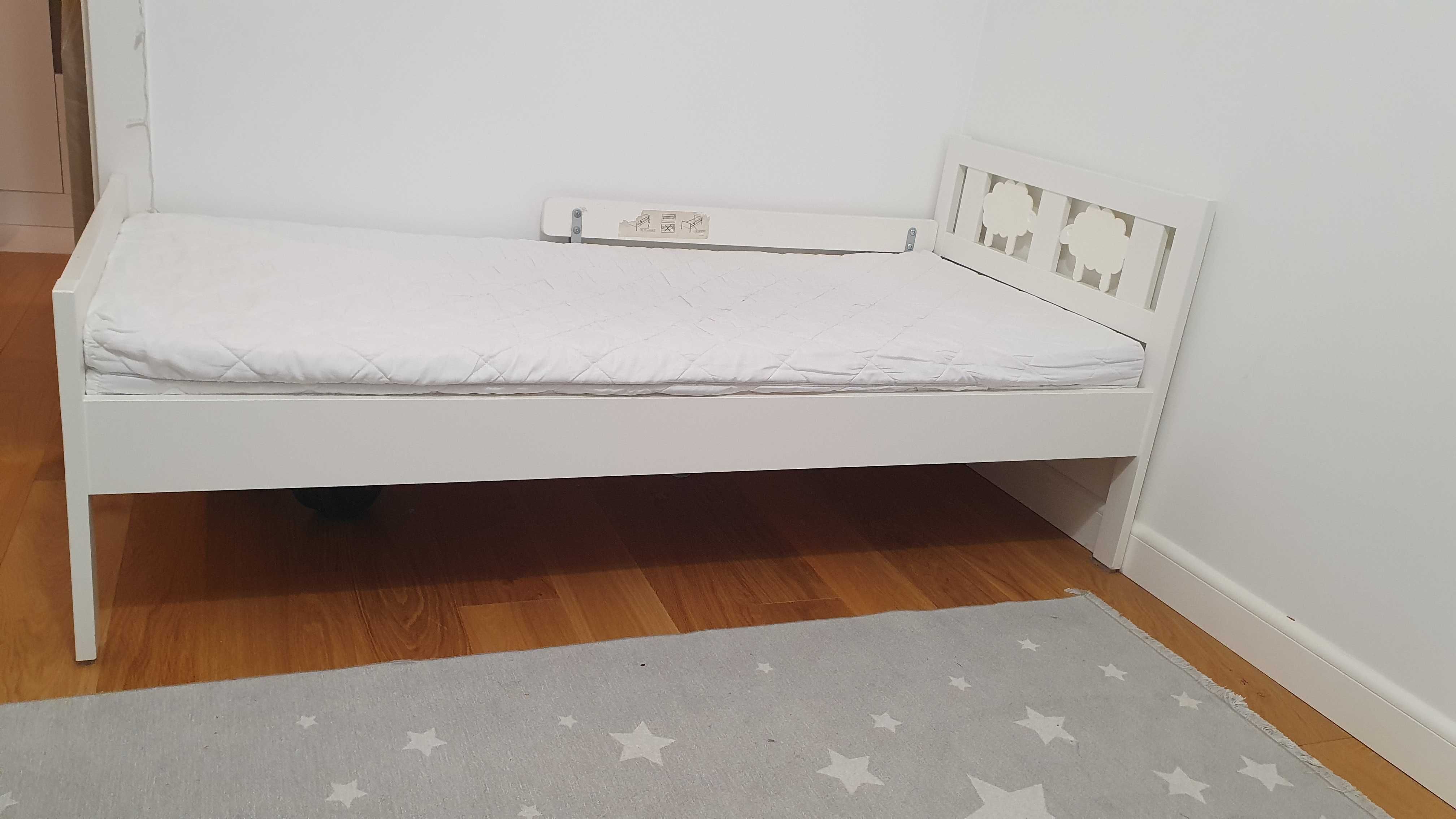 Ikea kritter Rama łóżko z dnem listew biały 70x160