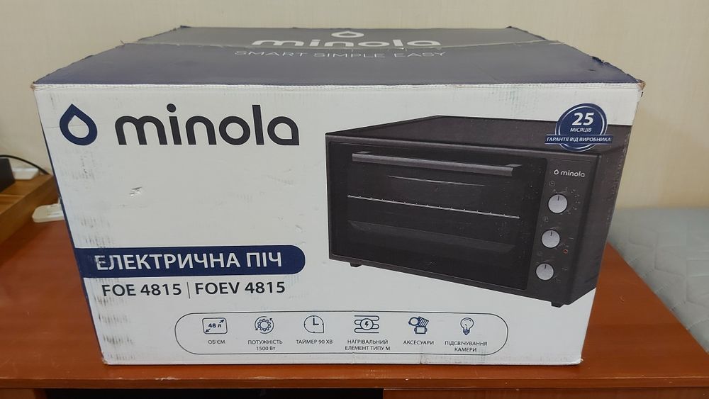 Духовка електрична Minola FOEV 4815 WH  піч електрична