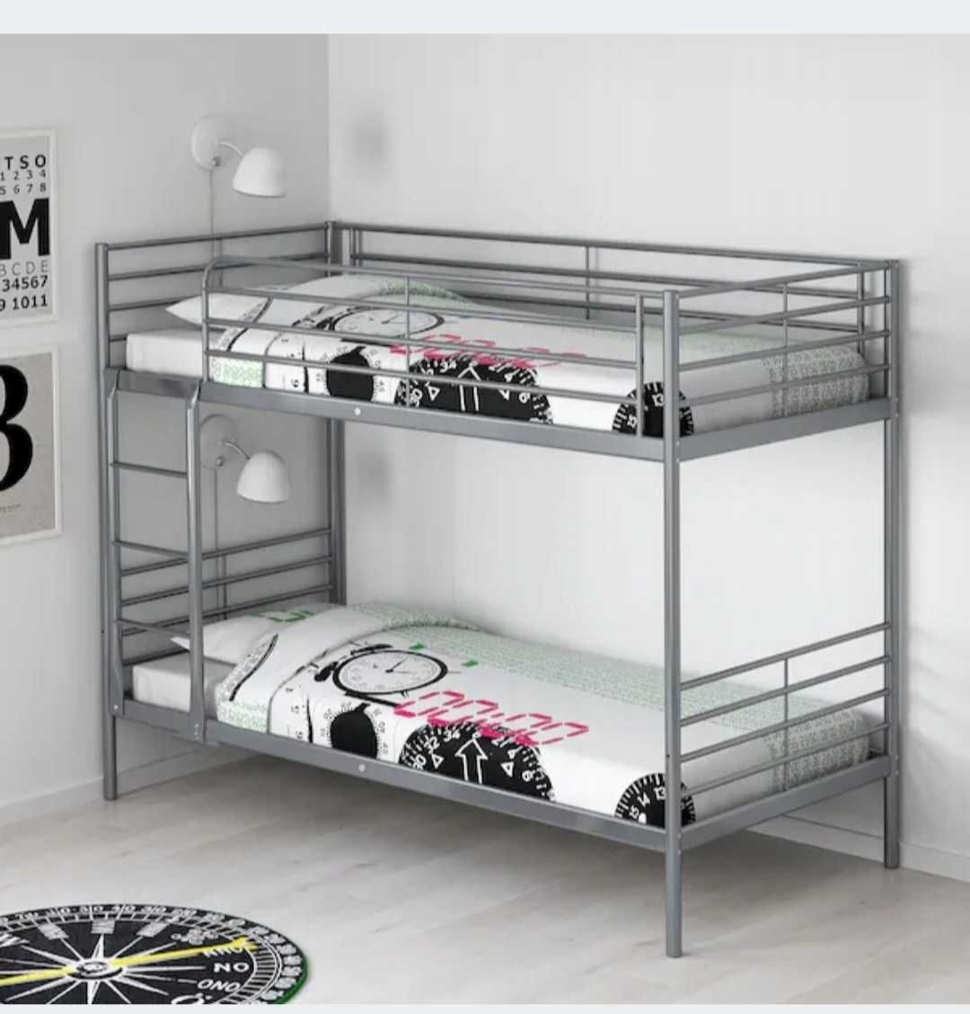 Rama łóżka piętrowego IKEA metalowe