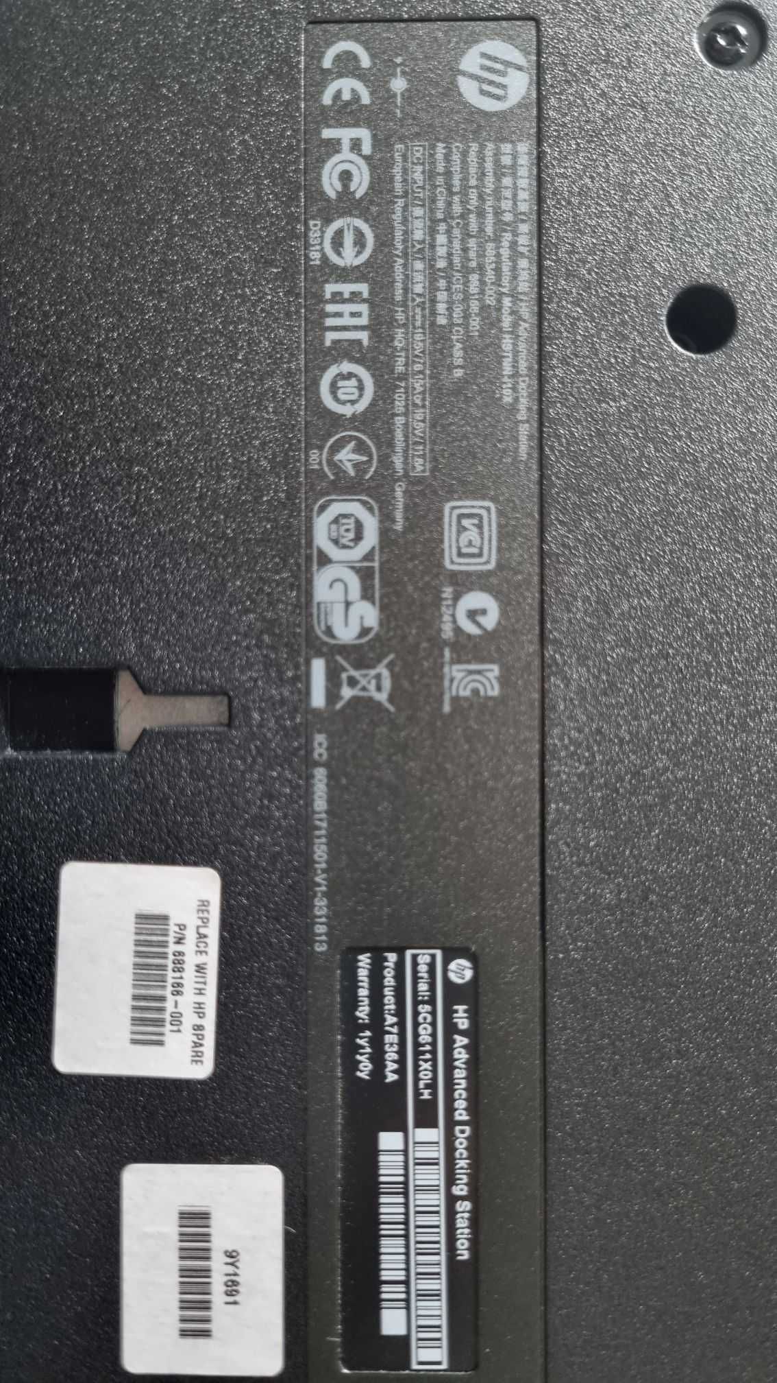 Nowa oryginalna stacja dokująca HP A7E36AA HSTNN-I10X