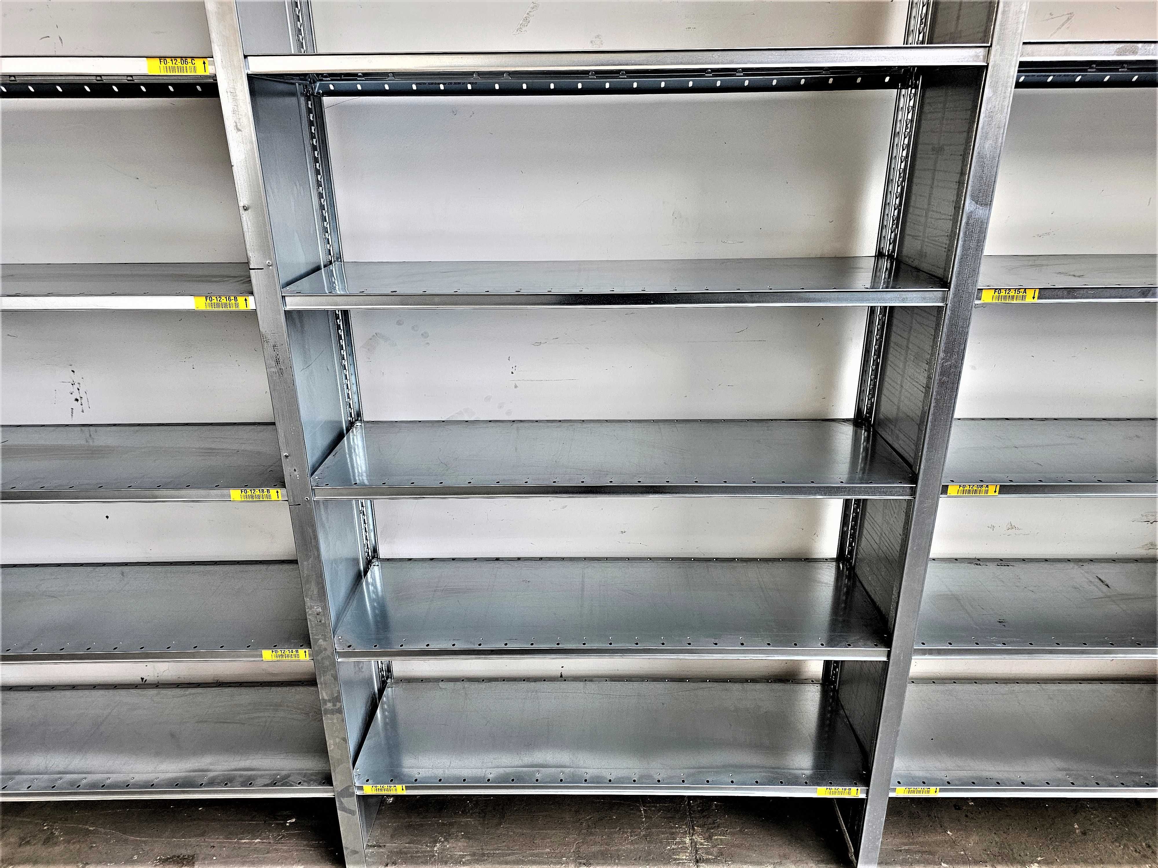 Regał Magazynowy 40x230x393/18p Metalowy Ocynk Garaż Warsztat Piwnica