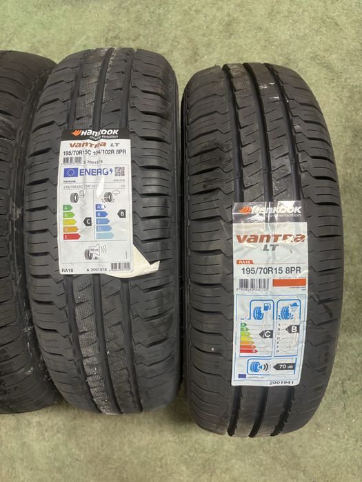 4x 195/70R15 C 104/102R HANKOOK VANTRA LT RA18 dostawcza nowa demo