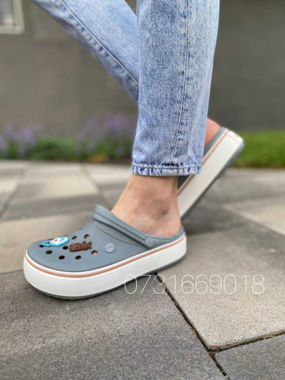 Кроксы женские на платформе Crocs Crocband Platform