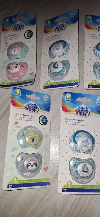 Sprzedam nowe smoczki anatomiczne B 6-18m canpol babies