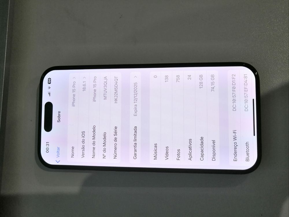 Iphone 15 pro (novo)