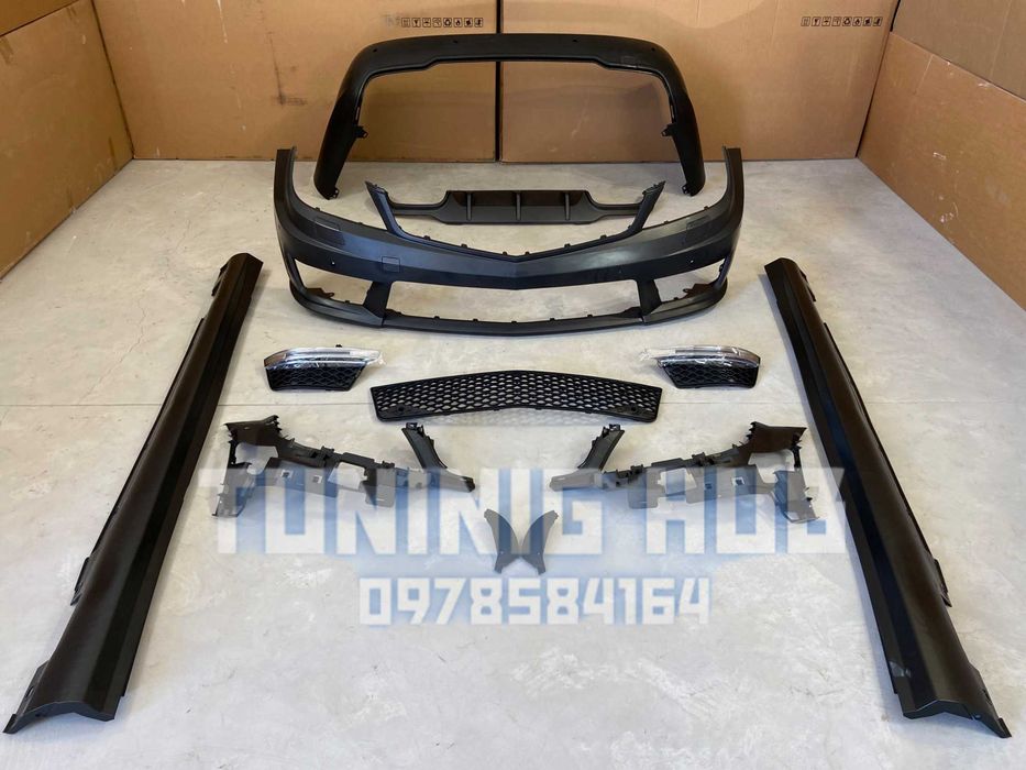 обвес Mercedes C-Class W204 2011-2014 AMG C63 мерседес амг 204 бампер