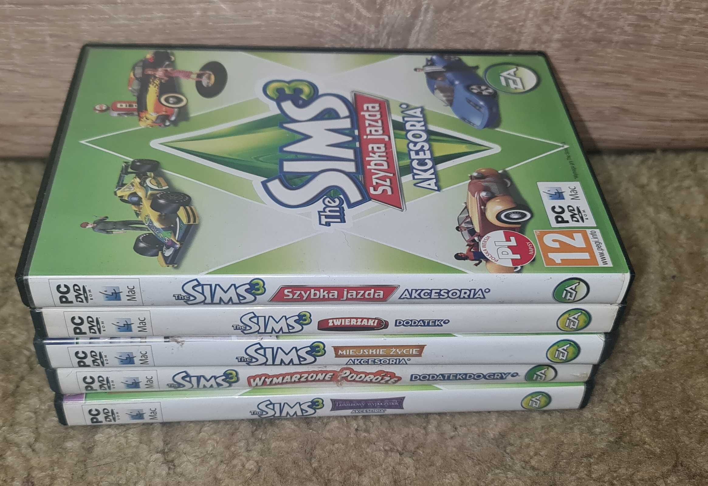 The Sims 3 Zestaw 5 DODATKÓW PC / PL
