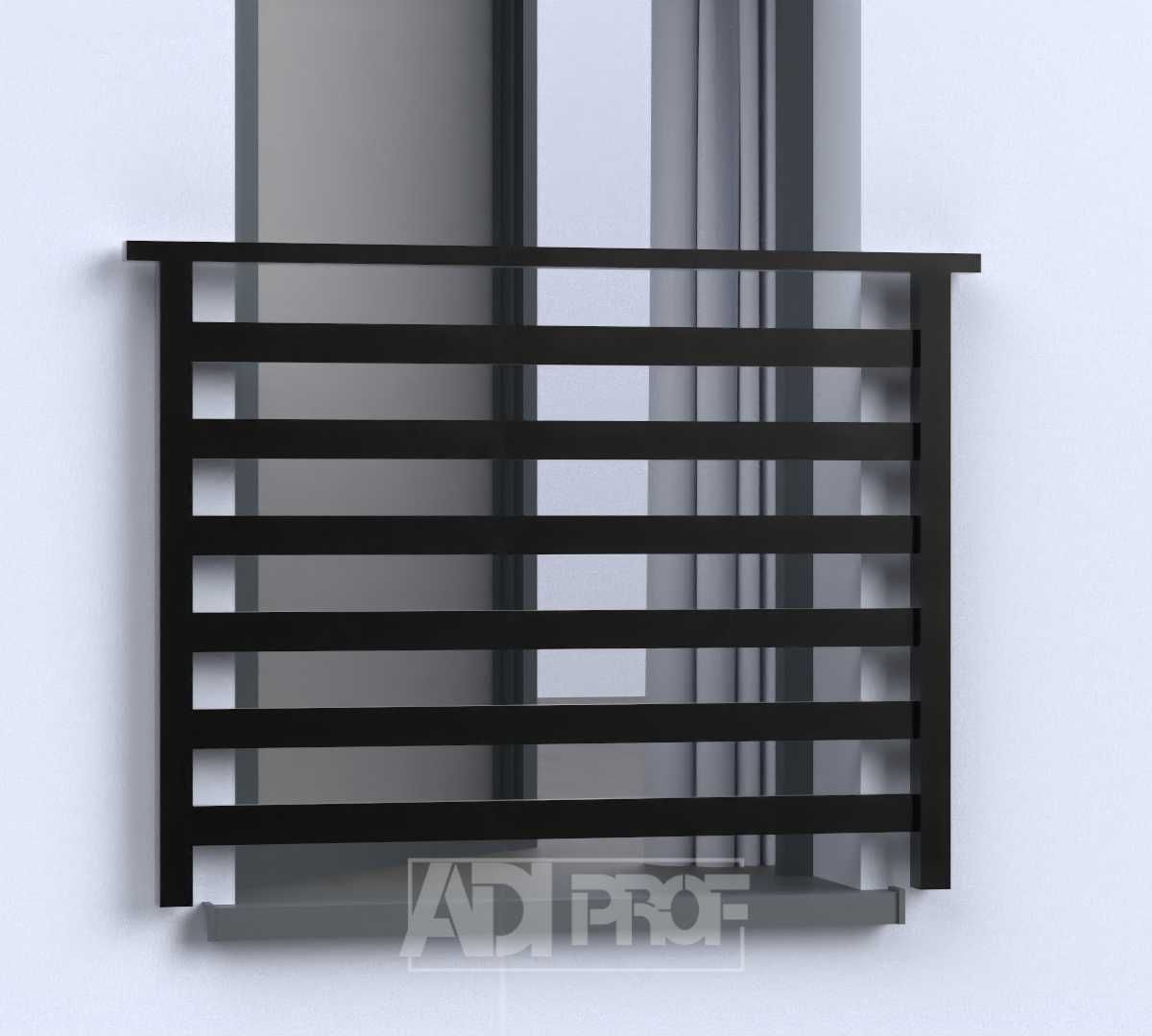 Balkon francuski aluminiowy balustrada francuska aluminium