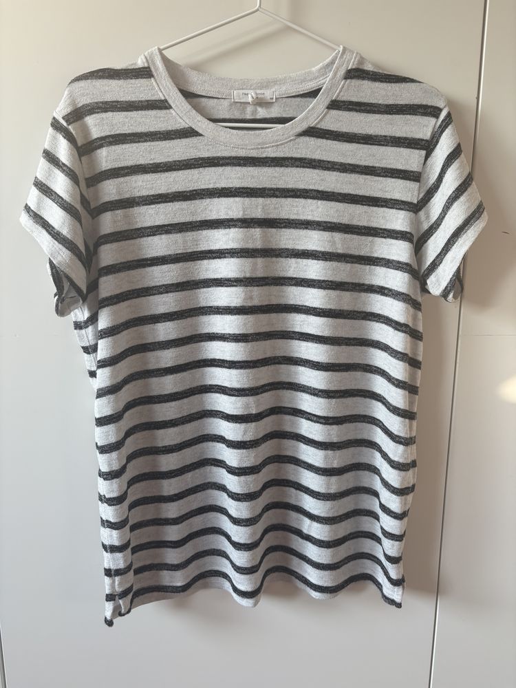 koszulka rag & bone w paski z krótkim rękawem