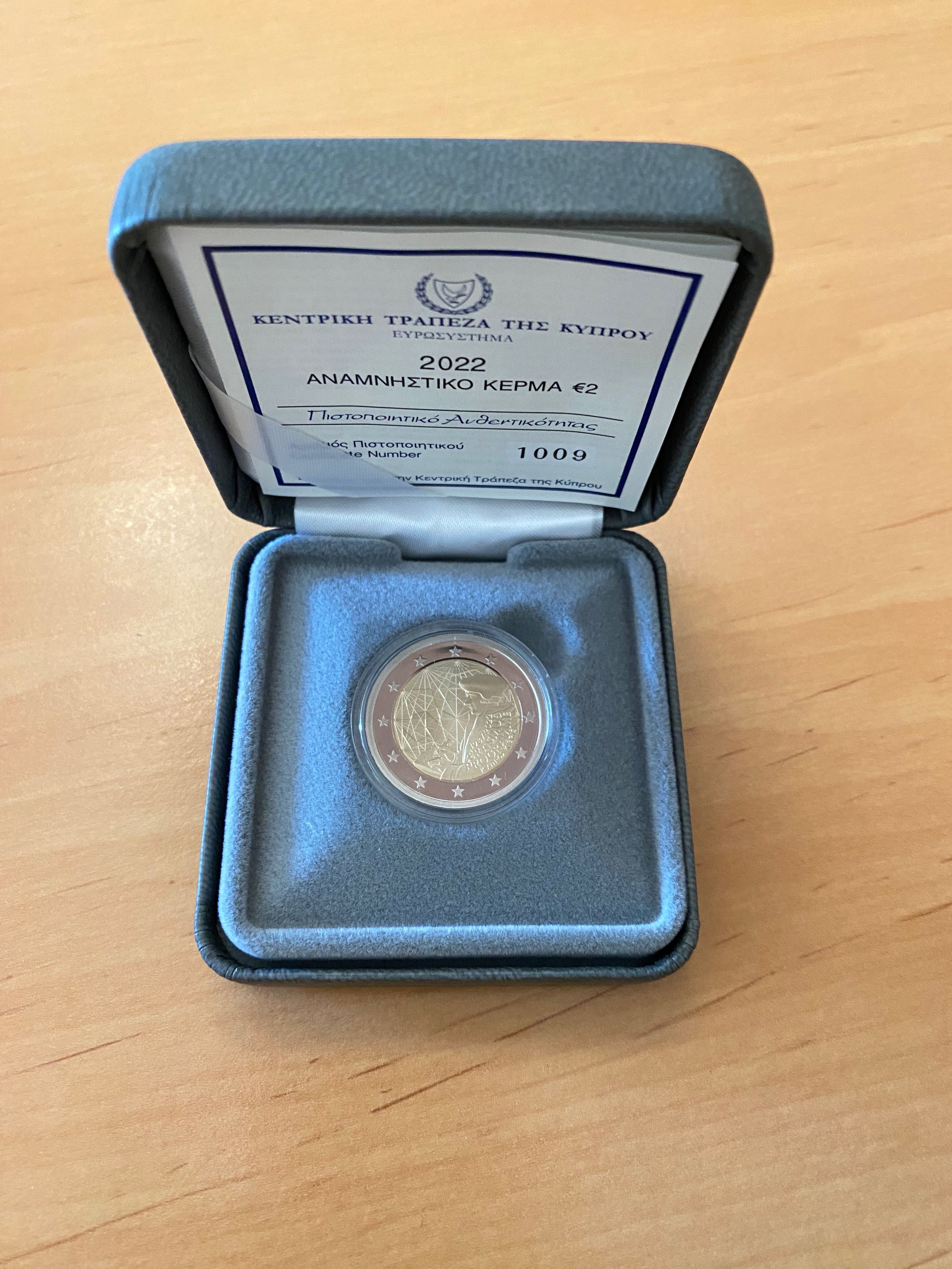 Moeda 2€ Chipre 2022 - Proof