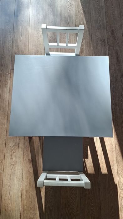 Stolik+2 krzesła szare PlusBaby CLASSIC