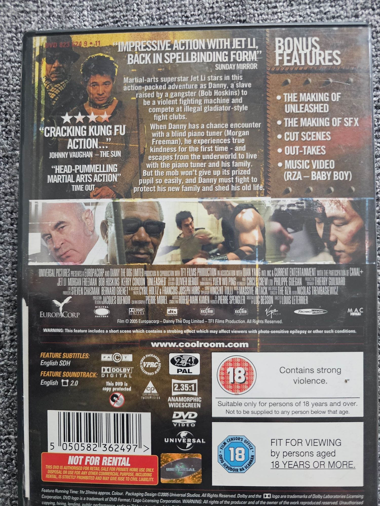 "Unleashed" film DVD. Człowiek Pies. J. Angielski