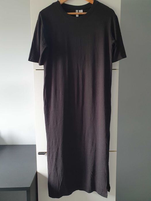 H&M długa sukienka t-shirtowa