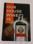 Jagermeister duży szyld reklamowy, plakat, reklama, blacha 42x30 cm