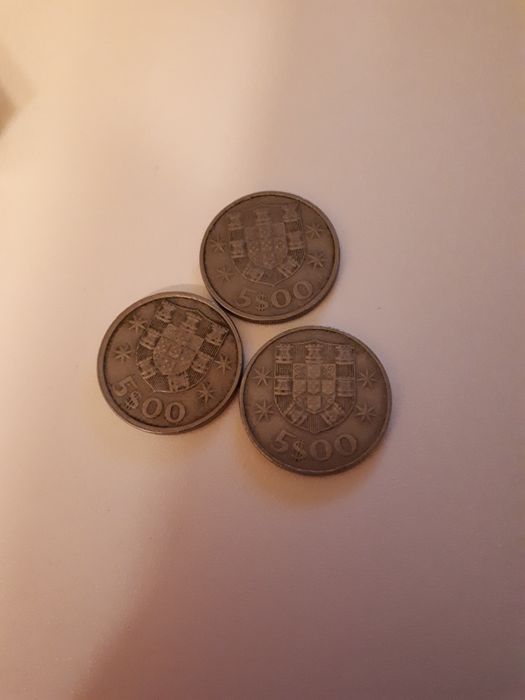 Moedas antigas para coleção