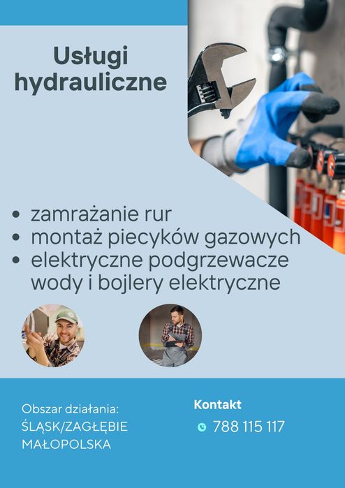 Zamrażanie rur, wymiana grzejników bez spuszczania wody