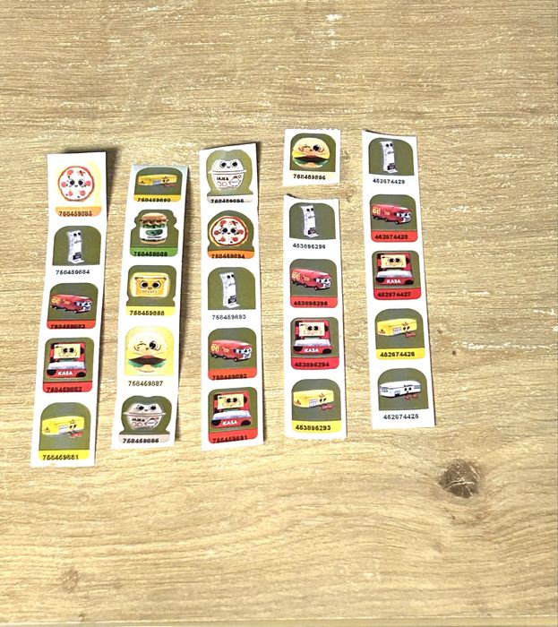 Naklejki z Biedronki Gang Biedroniaków 25 szt + 5 szt. Gratis