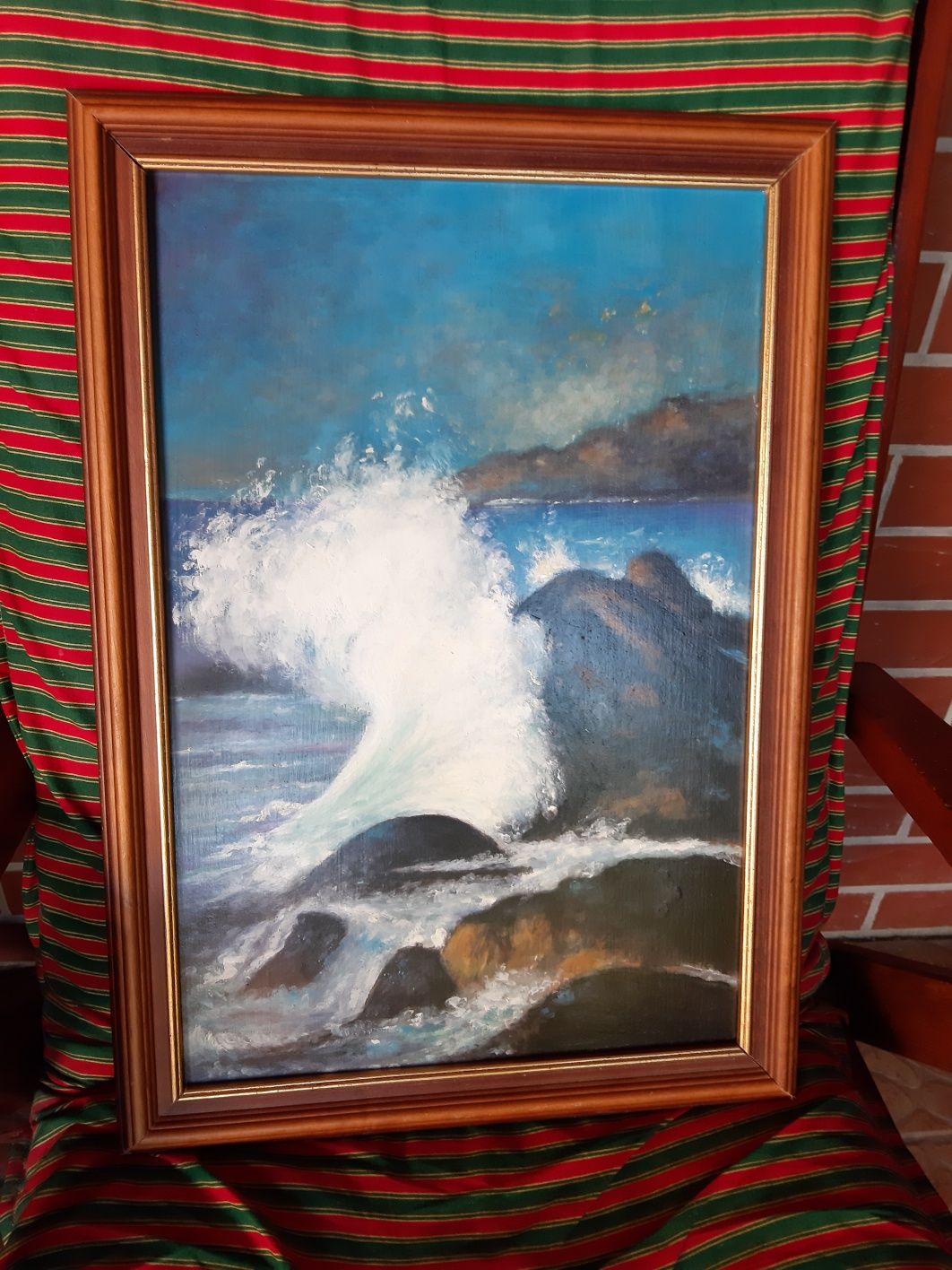 Obraz Morze Fale Skały 53 x 37 cm