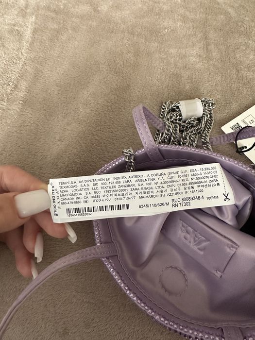 Нова сумка ZARA зі стразами