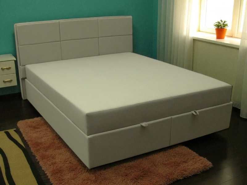 Ліжко двоспальне з матрацом та підйомним механізмом