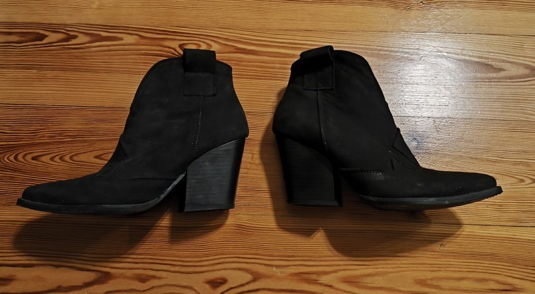 Buty damskie Botki czarne rozmiar 37