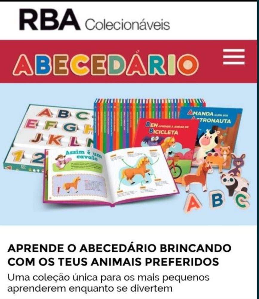 Livros números e animais RBA