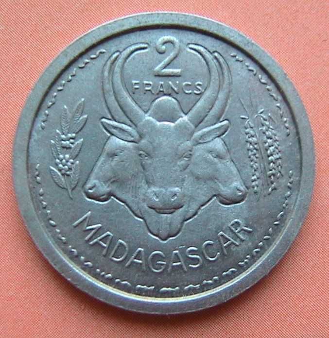 Мадагаскар 2 франка 1948