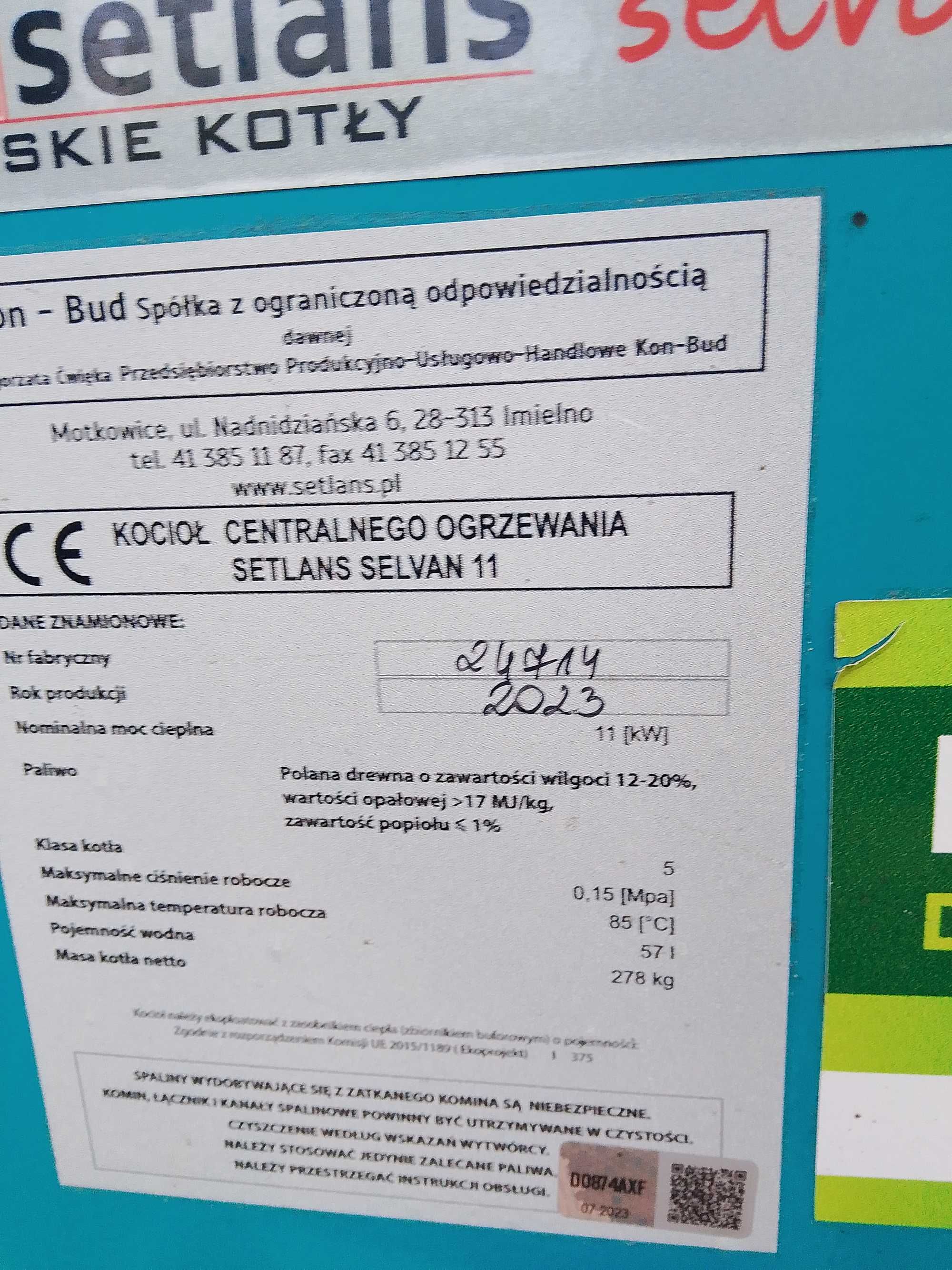 sprzedam piec CO piątej generacji