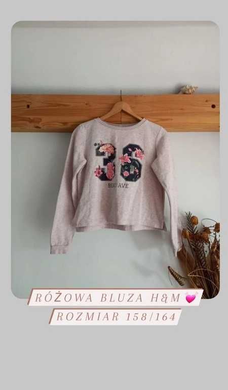 Bluza bawełniana do szkoły rok szkolny na jesień H&M klasyczna 158/164