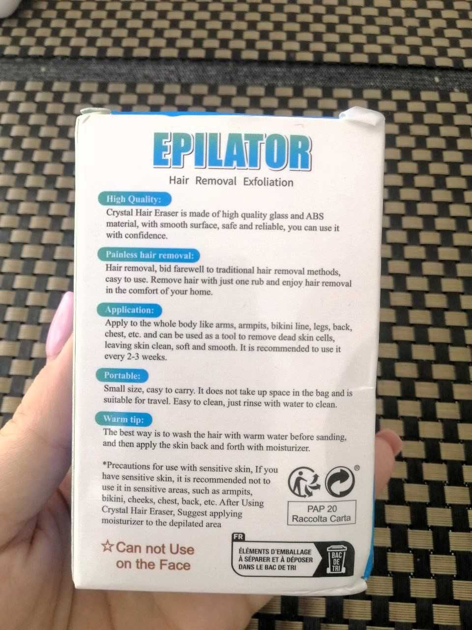 DEPILATOR do ciała,
Epilator Hair Removal Exfolitation