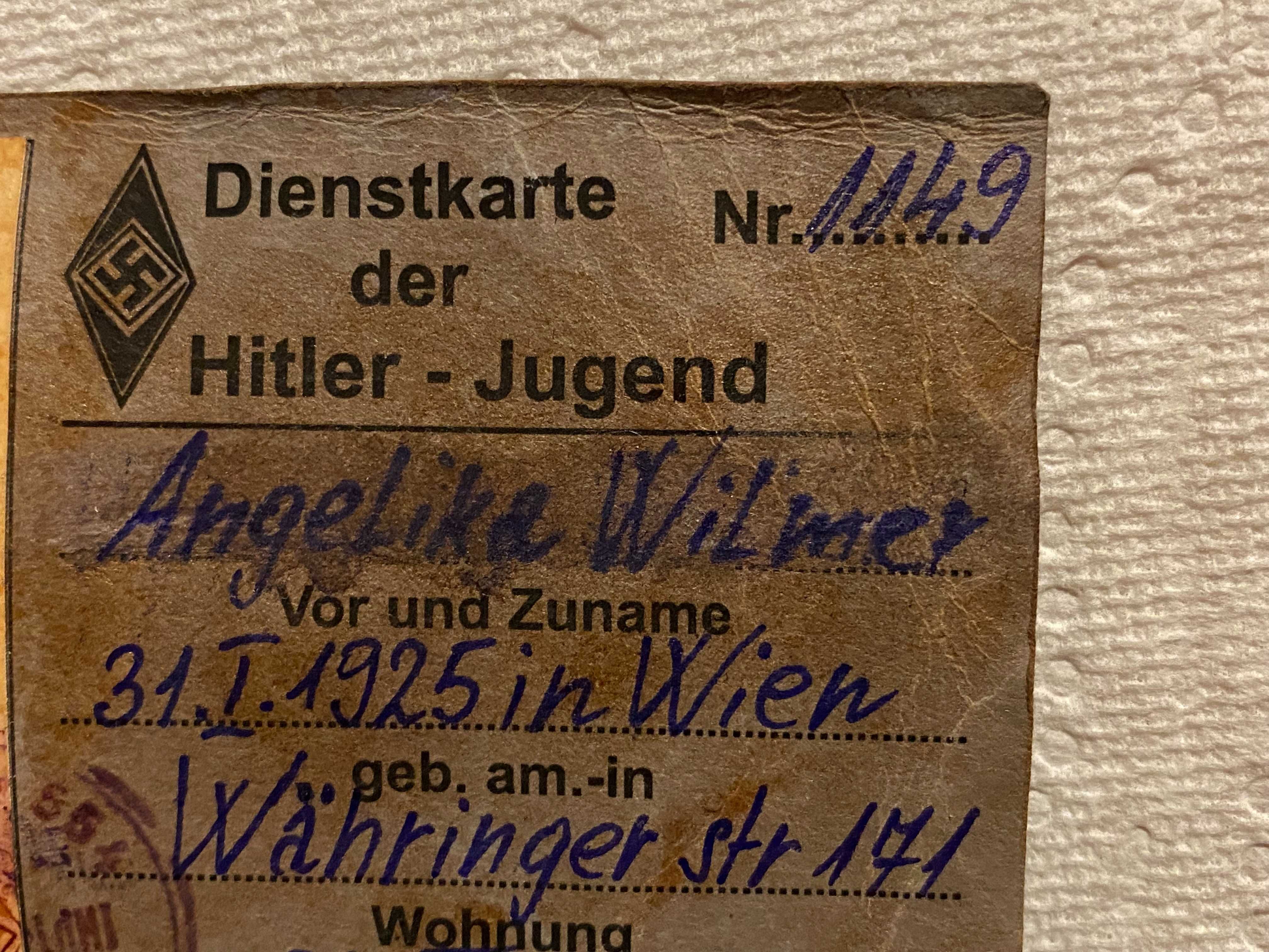 Niemcy 2 wojna  Hitler Jugend  document