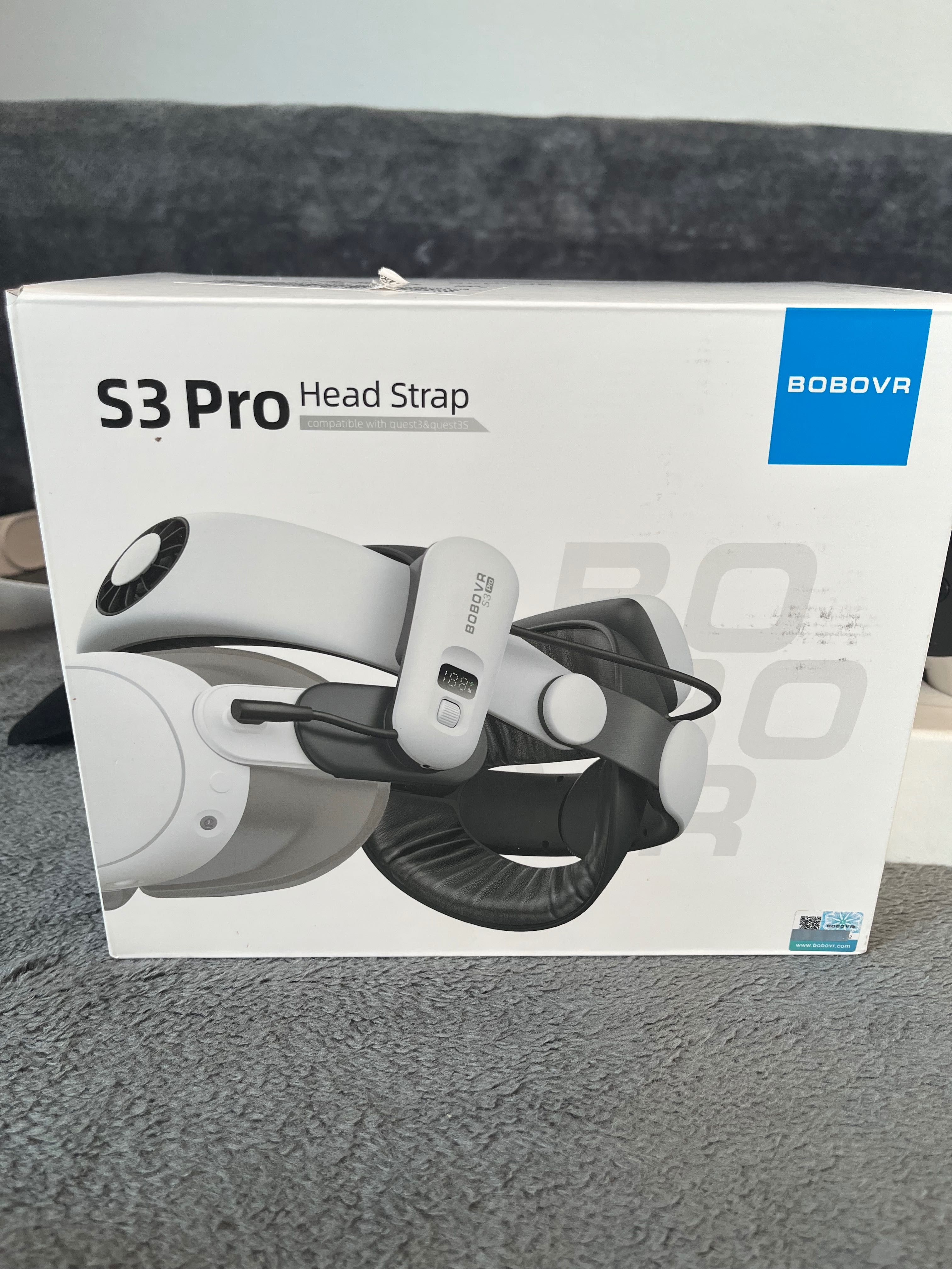 Gogle VR OCULUS Meta Quest 3S 256GB dodatkowo z paskiem Bobo VR S3 Pro