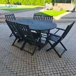 Conjunto mesa cadeiras jardim