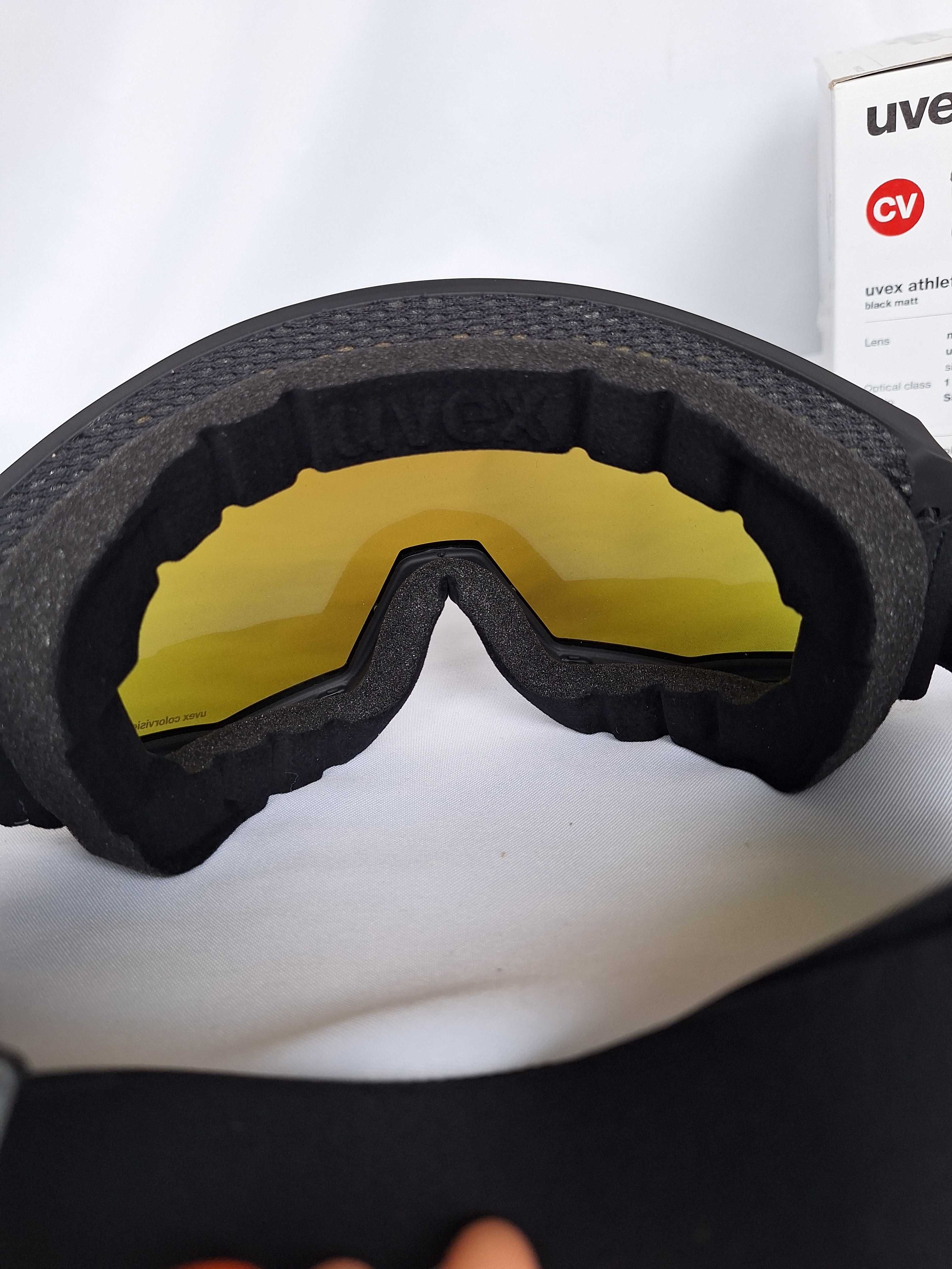 Gogle narciarskie Uvex Athletic CV Black Matt S2