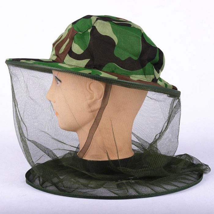 MOSKITIERA - Siatka przeciw komarom i innym owadom na głowę z kapelusz