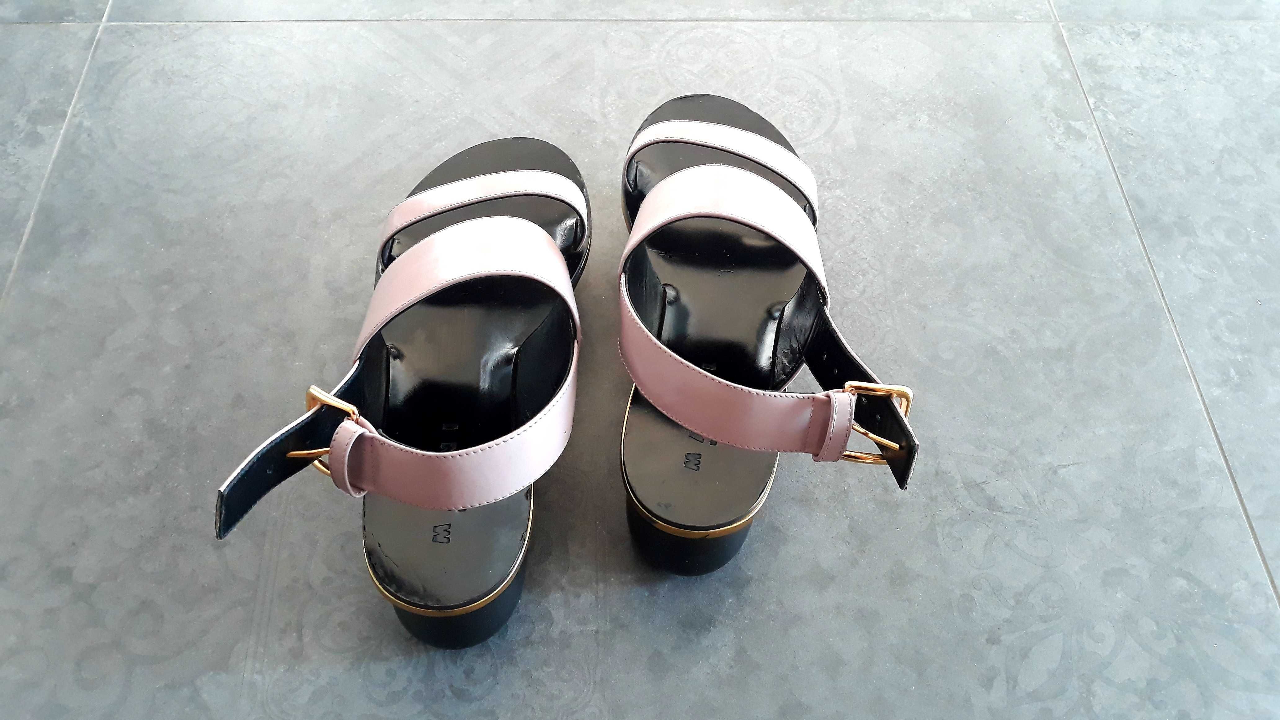 piękne sandały na koturnie MARNI 39 buty damskie