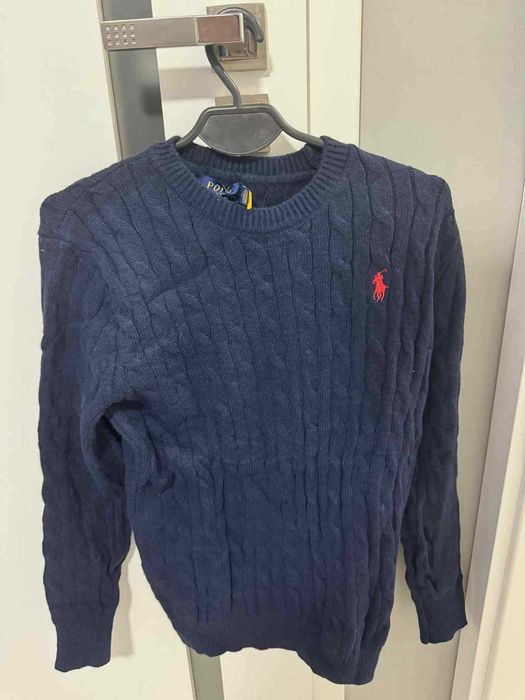 Granatowy Sweter Ralph Lauren Polo M - Nowy