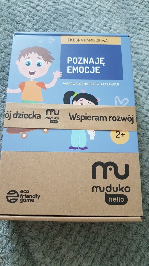 MUDUKO- Poznaję emocje: ekogra pamięciowa. Karty obrazkowe dla dzieci