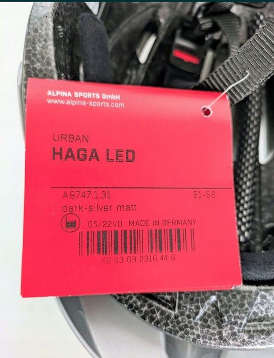 Вело шлем  Alpina Haga LED ( 51-56)