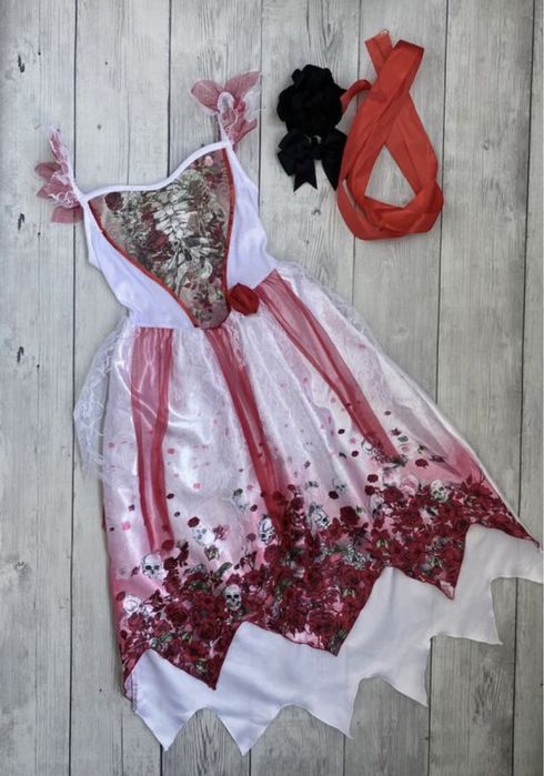 Карнавальное платье на Хеллоуин на девочку 9-10 лет