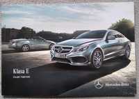 Prospekt Mercedes-Benz klasa E Coupe i Kabriolet rok 2014