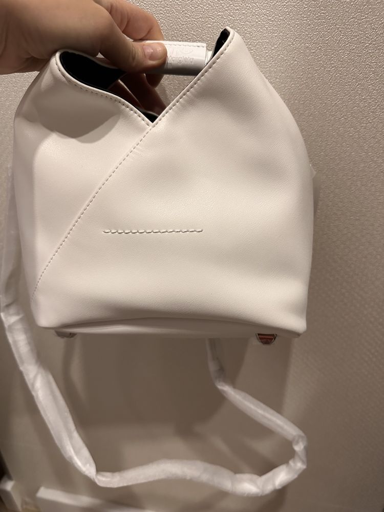 Maison margiela mm6 new japanese crossbody mini bag, white
