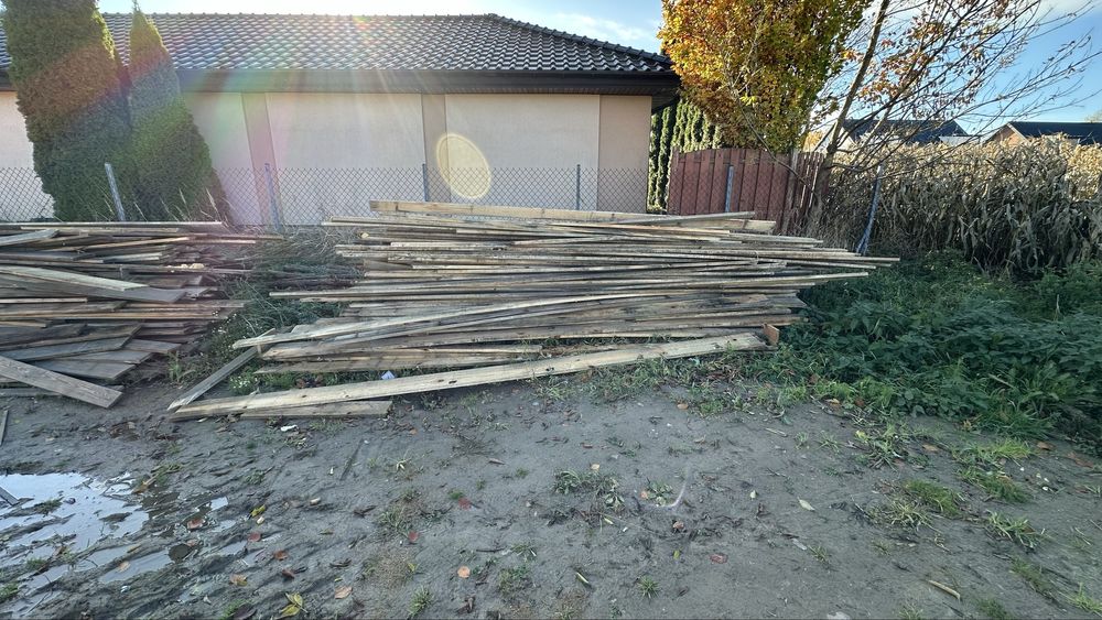 deski szalunkowe ilość prawie 9 metrów