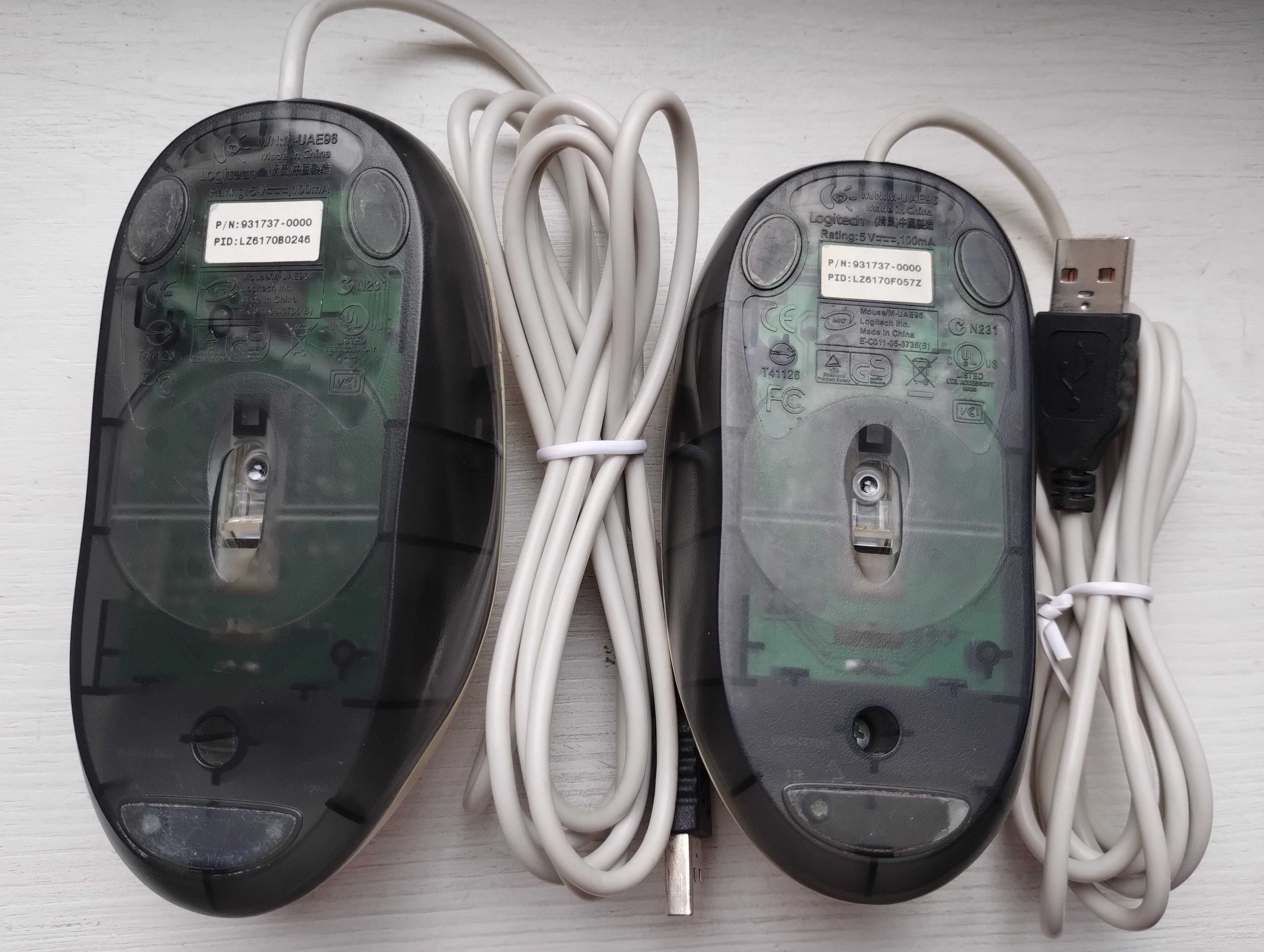 Мишка брендова HP, Fujitsu etc, оригінальна, USB, біла, чорна, б/в
