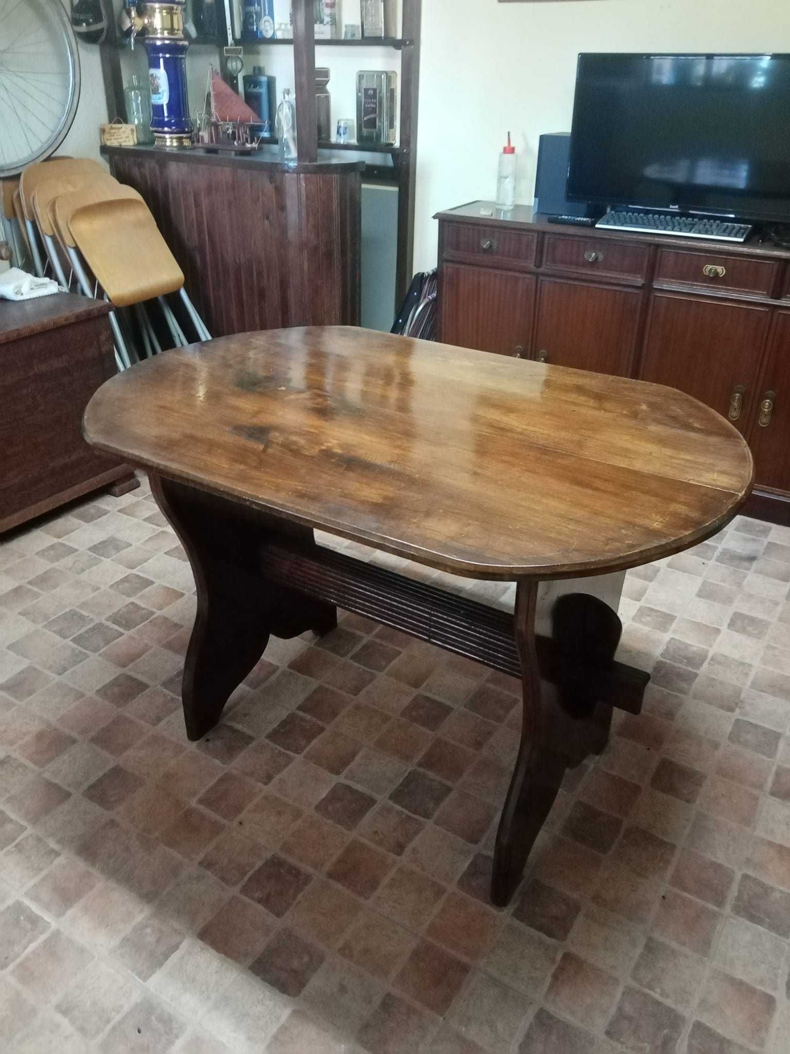 Mesa de sala rustica em madeira maciça
