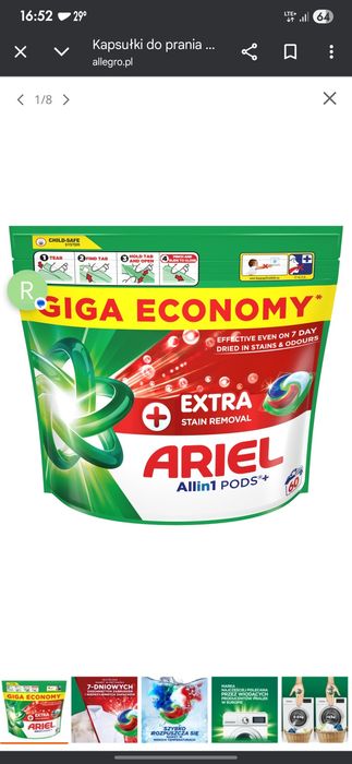 Kapsułki do Prania, 60 szt X10