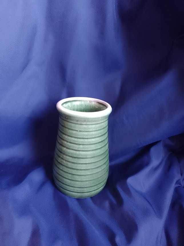 Wazon ceramiczny pasiak lata 60 20 cm