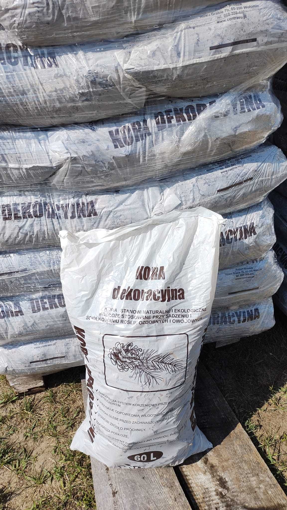 Kora sosnowa Ziemia do iglaków Ziemia Ogrodowa PRODUCENT NAJTANIEJ!
